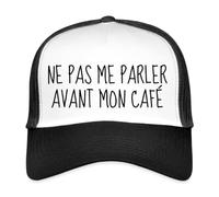 Ne Pas Me Parler Avant Mon Café Casquette Trucker