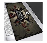 Ne pas mourir de faim tapis de souris Anime 800x300mm, tapis de souris clavier, tapis de souris de jeu professionnel grand XXL étendu avec base en caoutchouc de 3mm d'épaisseur, pour ordinateur PC, T