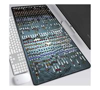 Ne Pas Mourir de Faim Tapis de Souris Anime 800x300mm, Tapis de Souris Clavier, Tapis de Souris de Jeu Professionnel Grand XXL étendu avec Base en Caoutchouc de 3mm d'épaisseur, pour Ordinateur PC, A