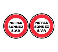 Ne Pas Sonnez S.V.P. (2fois 5cm) - Sticker / Autocollant