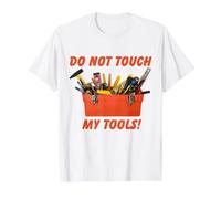 Ne Pas Toucher à Mes Outils T-Shirt Graphique avec Valeur, Homme, Blanc, XL