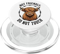 Ne Pas Toucher Le Fil barbelé de Vache des Highlands PopSockets PopGrip pour MagSafe