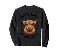 Ne Pas Toucher Le Fil barbelé de Vache des Highlands Sweatshirt