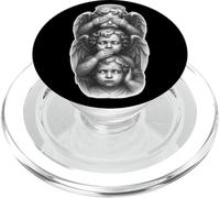 Ne Pas Voir Le Mal | Ne Parlez Pas du Mal | N'entendez Pas Le Mal Anges chérubins PopSockets PopGrip pour MagSafe
