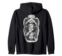 Ne Pas Voir Le Mal | Ne Parlez Pas du Mal | N'entendez Pas Le Mal Anges chérubins Sweat à Capuche