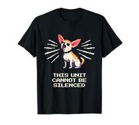 Ne peut pas être silencieux | Design pixel de puissance d'écorce de chihuahua T-Shirt