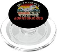 Ne Plaisante Pas avec Grand Mèresaurus Tu Seras Jurasskicked PopSockets PopGrip pour MagSafe
