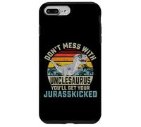 Ne Plaisante Pas avec Oncle Saurus Tu Seras Juré Oncle Coque pour iPhone 7 Plus/8 Plus