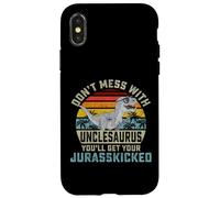 Ne Plaisante Pas avec Oncle Saurus Tu Seras Juré Oncle Coque pour iPhone X/XS