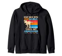Ne plaisante Pas avec popsaurus You'll Get Jurasskicked Retro Dad Sweat à Capuche