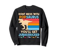 Ne plaisante Pas avec popsaurus You'll Get Jurasskicked Retro Dad Sweatshirt