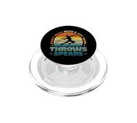 Ne plaisante Pas avec Un Gars Qui Lance des lances et Un Lanceur de Javelot PopSockets PopGrip pour MagSafe