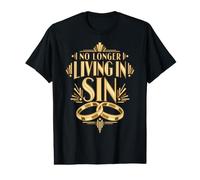 Ne Plus Vivre dans Le péché, Mari Fier, épouse, Mariage T-Shirt Graphique avec Valeur