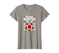 NÈ pour Bluffer - Poker Art Humoristique T-Shirt, Femme, Ardoise, XXL