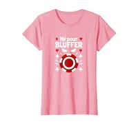 NÈ pour Bluffer - Poker Art Humoristique T-Shirt, Femme, Rose, 3XL