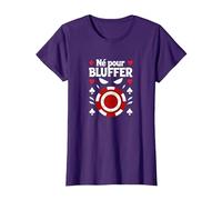 NÈ pour Bluffer - Poker Art Humoristique T-Shirt, Femme, Violet, XXL