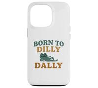 Né pour Dilly Dally Lazy Frog Funny Meme Retro Coque pour iPhone 13 Pro