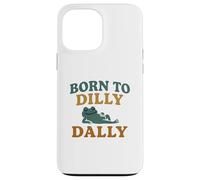 Né pour Dilly Dally Lazy Frog Funny Meme Retro Coque pour iPhone 13 Pro Max