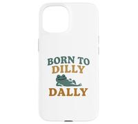 Né pour Dilly Dally Lazy Frog Funny Meme Retro Coque pour iPhone 15