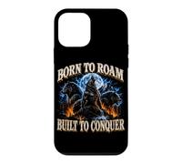 Né pour Errer, Conçu pour Conquérir - Amoureux des Loups Coque pour iPhone 12 Mini