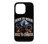 Né pour Errer, Conçu pour Conquérir - Amoureux des Loups Coque pour iPhone 13 Pro