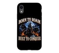 Né pour Errer, Conçu pour Conquérir - Amoureux des Loups Coque pour iPhone XR