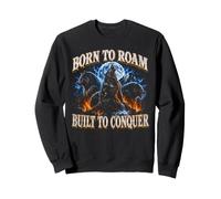 Né pour Errer, Conçu pour Conquérir - Amoureux des Loups Sweatshirt