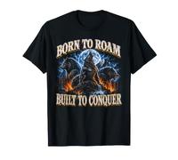 Né pour Errer, Conçu pour Conquérir - Amoureux des Loups T-Shirt