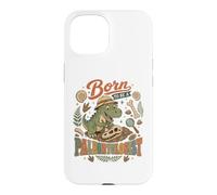 Né pour être paléontologue, passionné de Dinosaures Funny T Rex Coque pour iPhone 15