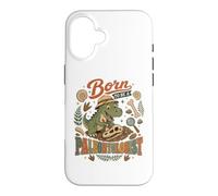 Né pour être paléontologue, passionné de Dinosaures Funny T Rex Coque pour iPhone 16