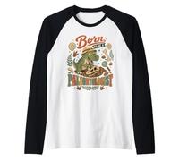 Né pour être paléontologue, passionné de Dinosaures Funny T Rex Manche Raglan