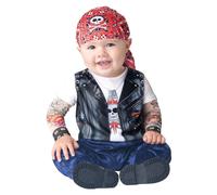Né Pour Être Sauvage Costume De Biker Enfant Nourrisson 18-24 Mois