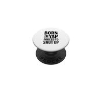 Né pour japper, forcé de se taire PopSockets PopGrip Adhésif