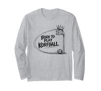 Né pour Jouer au Korfball Cadeau drôle d'équipe de Joueur de Manche Longue