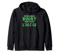 Né pour jouer au rugby forcé d'aller à l'école humour cours Sweat à Capuche