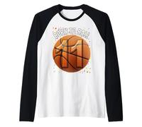 Né pour Le Basket-Ball, 11e Anniversaire, Onze Filles, garçons et Enfants Manche Raglan
