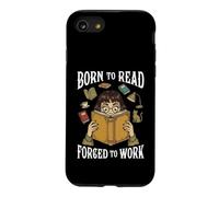 Né pour Lire, forcé de Travailler, Amateur de Livres de Lecture Amusants Coque pour iPhone SE (2020) / 7/8