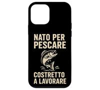 Né pour Pescare Costretto a Lavorare Divertente Design Coque pour iPhone 12 Mini
