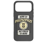 Né pour Philosopher, mais forcé de Travailler, C'est Un drôle de penseur Coque pour iPhone 17 Pro Max