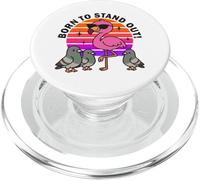Né pour se démarquer, Mignon Kawaii Flamant Rose Oiseau été PopSockets PopGrip pour MagSafe