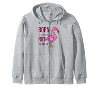 Né pour se démarquer pour ne Pas s'adapter - Empowering Flamingo Sweat à Capuche