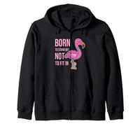 Né pour se démarquer pour ne Pas s'adapter - Empowering Flamingo Sweat à Capuche