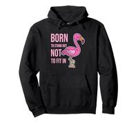 Né pour se démarquer pour ne Pas s'adapter - Empowering Flamingo Sweat à Capuche