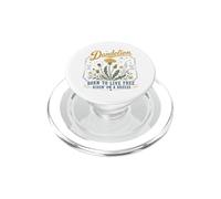 Né pour Vivre en liberté à Cheval sur Un Pissenlit PopSockets PopGrip pour MagSafe