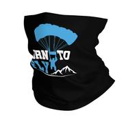 Né pour Voler en Parapente Unisexe Foulard Léger Écharpe Tube Douce Snood pour Golf Pêche Yoga Voyage