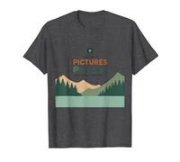 Ne Prenez Que des Photos, Laissez Seulement des Empreintes de Pas Amoureux de la Nature T-Shirt, Homme, Chiné Foncé, XXL