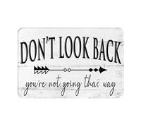 Ne Regarde Pas en Arrière, Tu Ne Vas Pas par Là. Bureau Tapis De Douche Anti-Salissures Welcome Paillassons Absorbant Paillasson D'Entree pour Extérieur Chambre Porte 40X60Cm