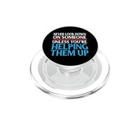 Ne Regardez jamais Quelqu'un à Moins de l'aider à se Lever PopSockets PopGrip pour MagSafe