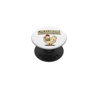 Ne Regardez Pas Le Dessin animé Drôle Game Over The Chicken PopSockets PopGrip Adhésif