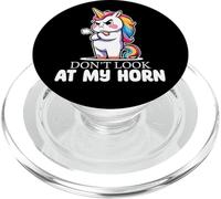 Ne Regardez Pas Mon Attitude de Licorne à Cornes PopSockets PopGrip pour MagSafe